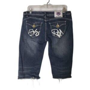 Eckored Denim Jean Cropped Jorts Jeans Juniors Size 7/8